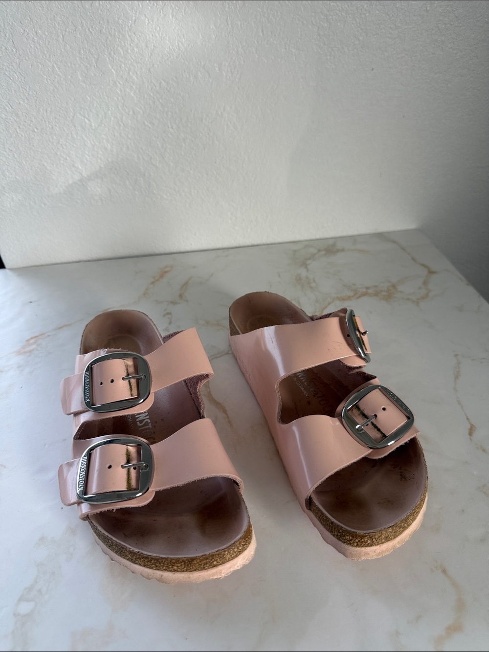Birkenstock Women's Arizona Big Buckle High Shine Leather Sandals